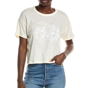 Sol Angeles crop ecru tee